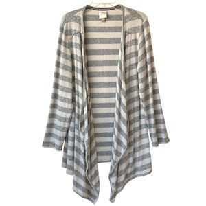 Knox Rose Striped Waterfall Cardigan Duster Womens L/XL Boho Cottagecore